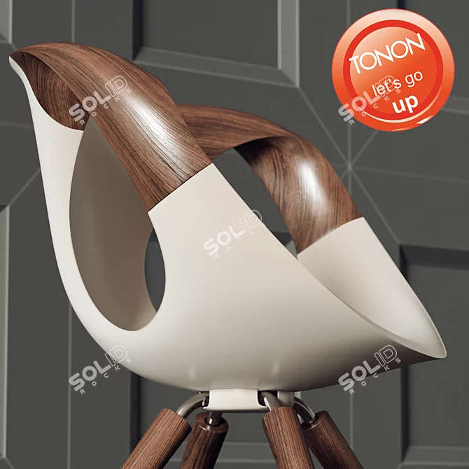 Tonon Up-Chair: Dynamic Elegance 3D model image 2