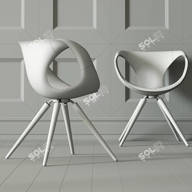 Tonon Up-Chair: Dynamic Elegance 3D model image 3