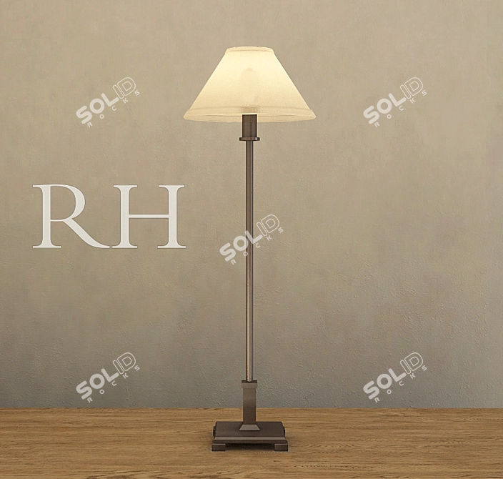 Sleek Petite Candlestick Lamp 3D model image 1