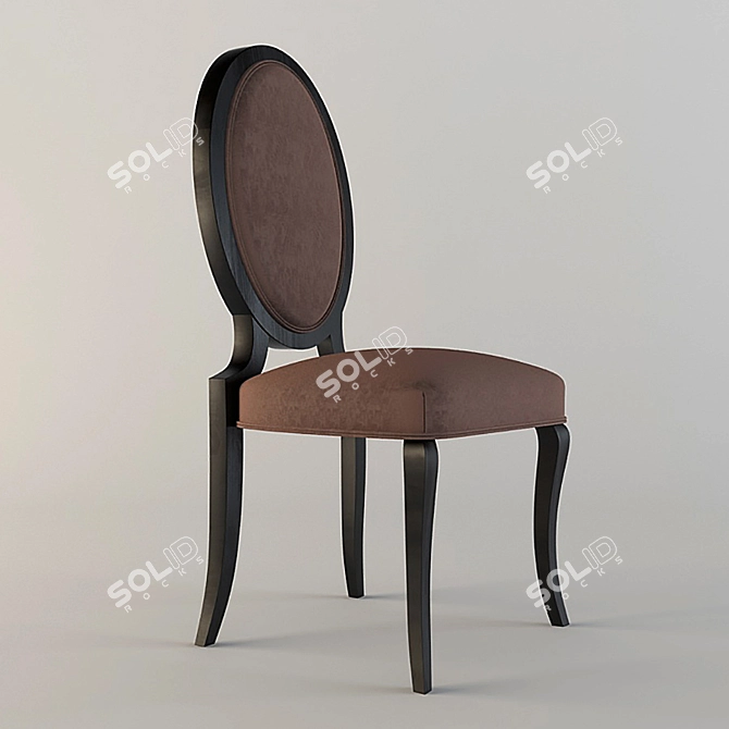 Title: Elegant Italian Design Chair 3D model image 1