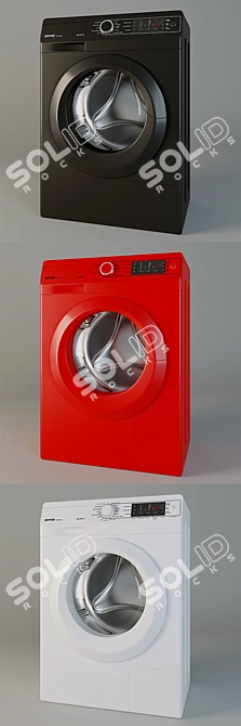 Gorenje W65Z03B/S Washer: Stylish & Compact 3D model image 2