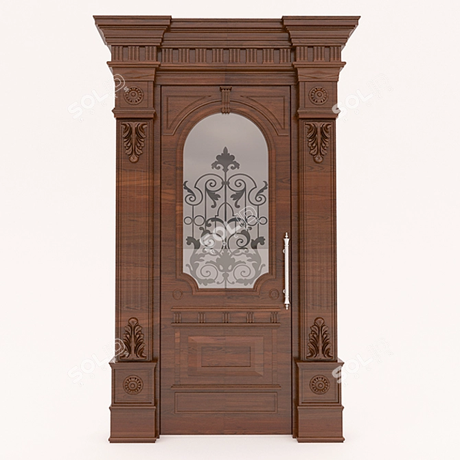 Ancient Classic Wood Decor 3D model image 1