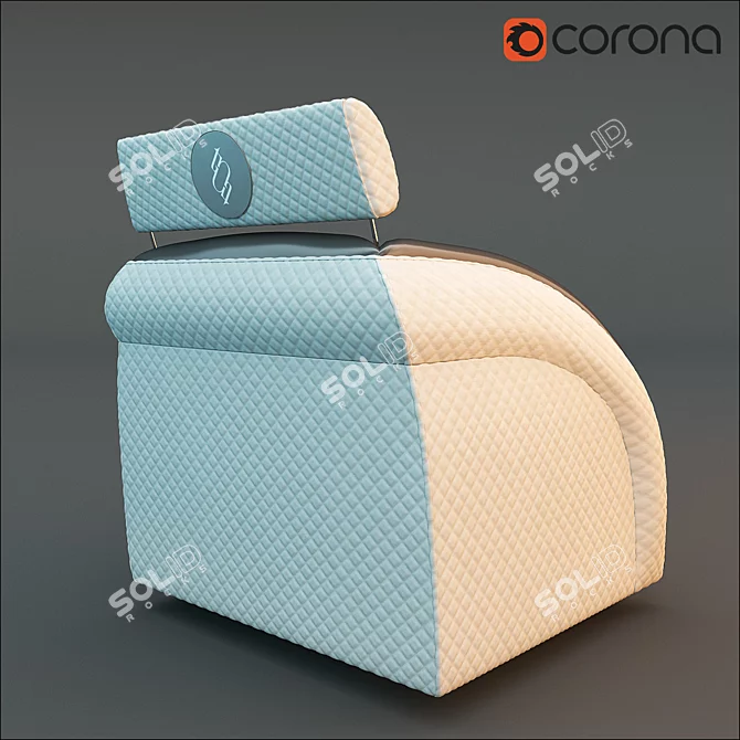 Fortune Armchair: Elegant Comfort 3D model image 2