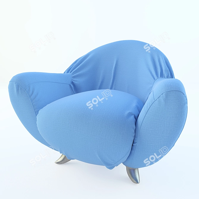 Modern Armchair: Giovannetti Momma 3D model image 1