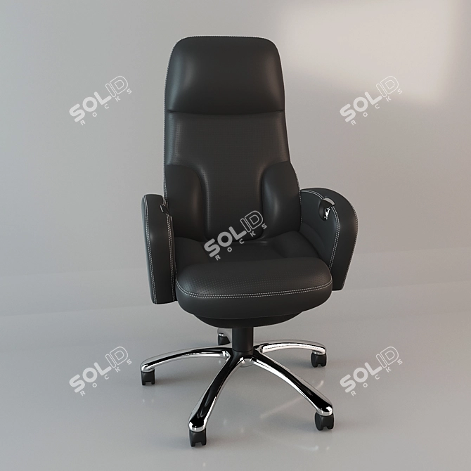 ErgoLux Executive Office Chair 3D model image 1