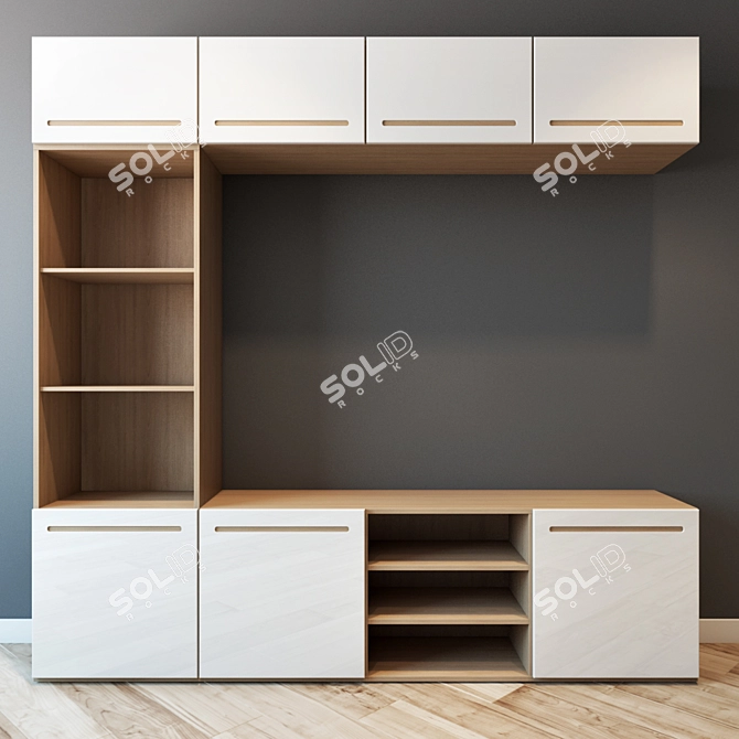 Modern and Spacious IKEA MARVIKEN BESTA 3D model image 3