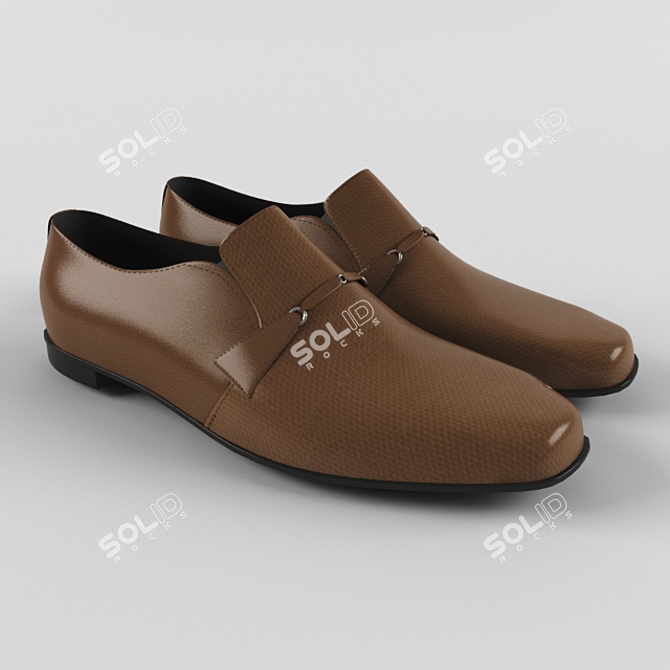 Sophisticated Slip-On Loafers 3D model image 1