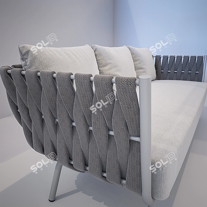 Elegant Tosca Sofa for Luxurious Comfort 3D model image 2