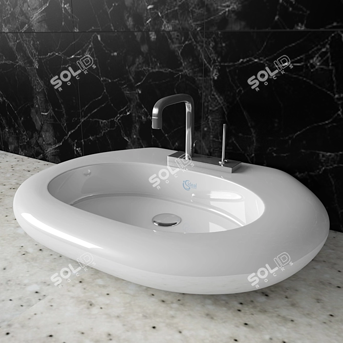 Simple Elegance Sink 3D model image 1
