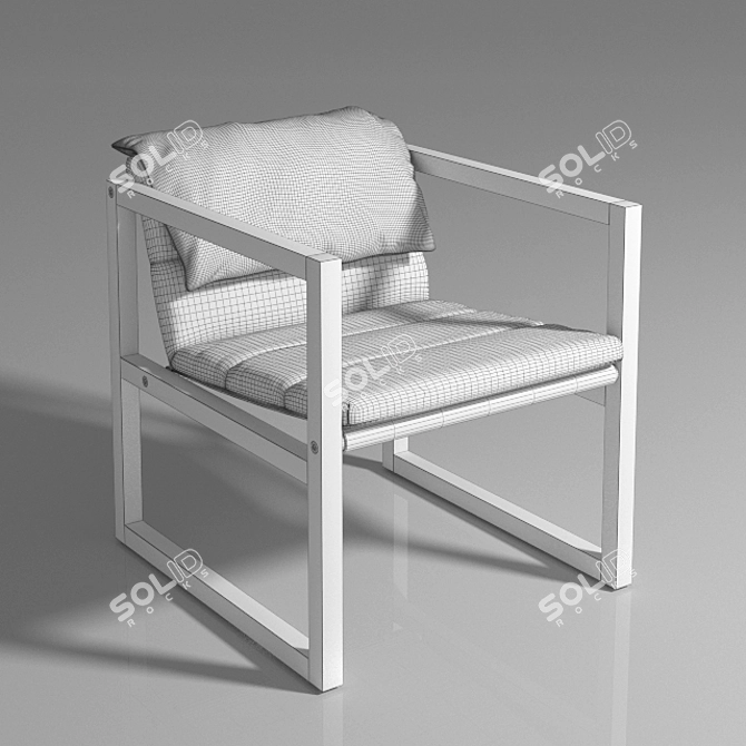 Modern Bruhl Muskat Armchair 3D model image 2