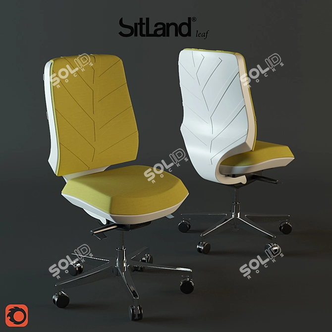 Comfortable Armchair for Sitland Leaf 3D model image 1