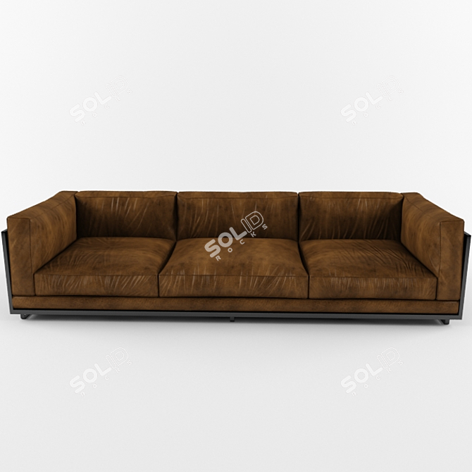 Modern Leather Sofas 3D model image 3