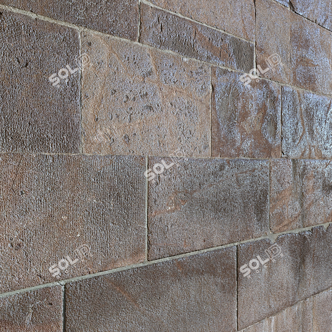 Luxury Stone Panel - High Resolution Texture. 3D model image 1