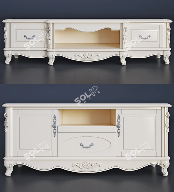 Modern Milano TV Stands Duo 3D model image 2