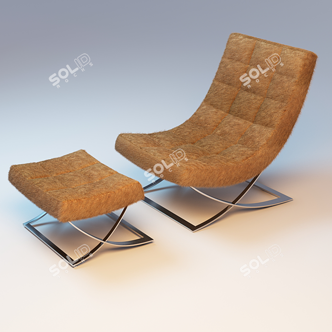 James Nickel Leather Seat Luxury 3D model image 2