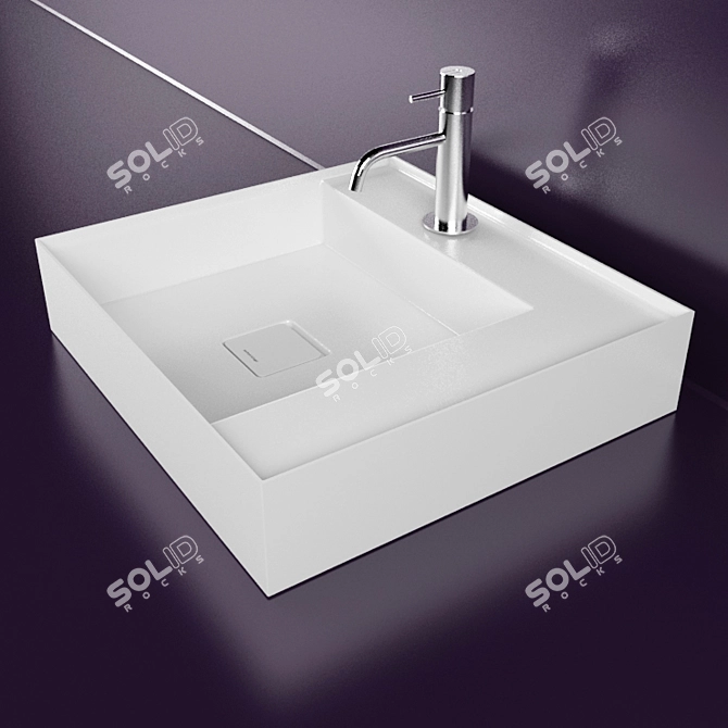 Antoniolupi Graffio 54: Sleek and Stylish Washbasin 3D model image 2