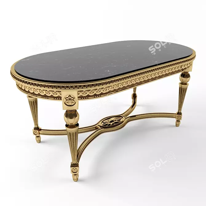 Classic Style Coffee Table 3D model image 1