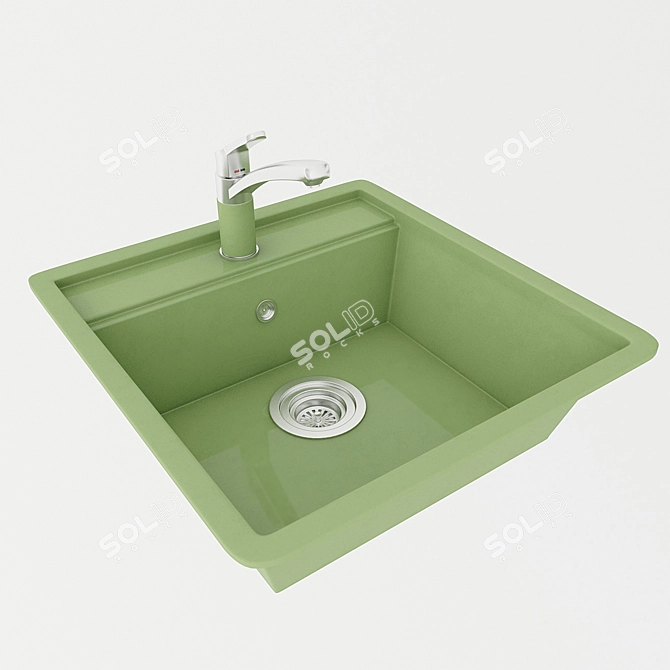 SCHOCK NEMO Sink & Mixer Combo 3D model image 2