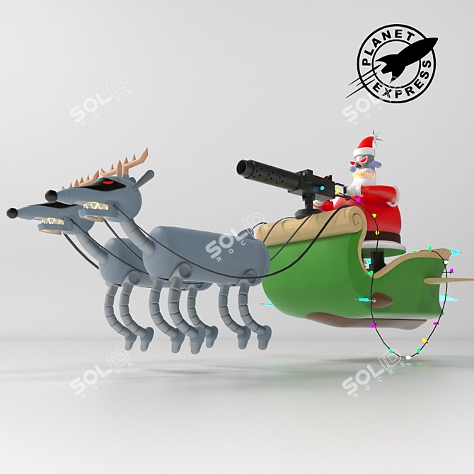 Futurama's Bad Santa: Spacey Holiday Hijinks 3D model image 1