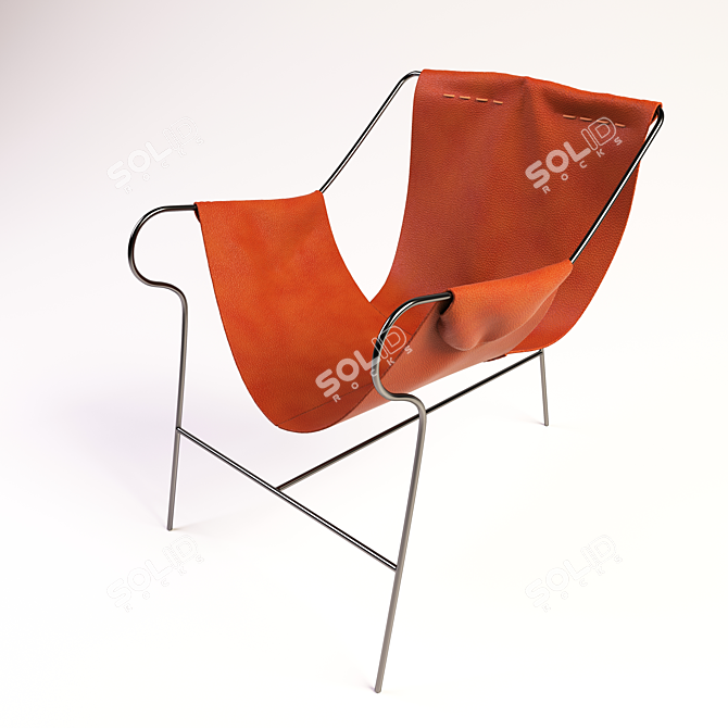 Retro Chic Masterpiece: Lina Bo Bardi Tripod 3D model image 1