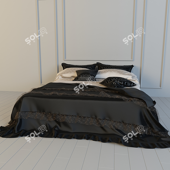 Luxury Bed Linens 3D model image 2