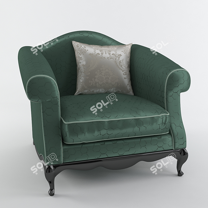 Luxurious Fly Armchair by Bruno Zampa 3D model image 1