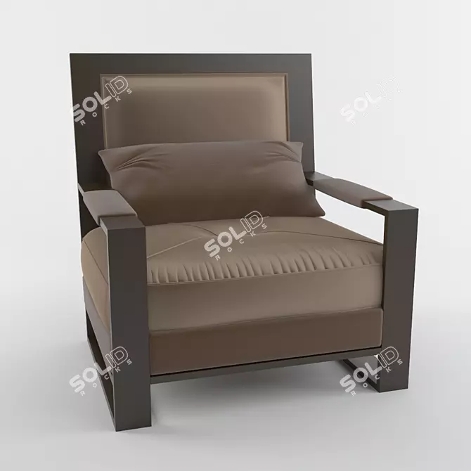 Elegant Frato Armchair: Comfort Redefined 3D model image 1