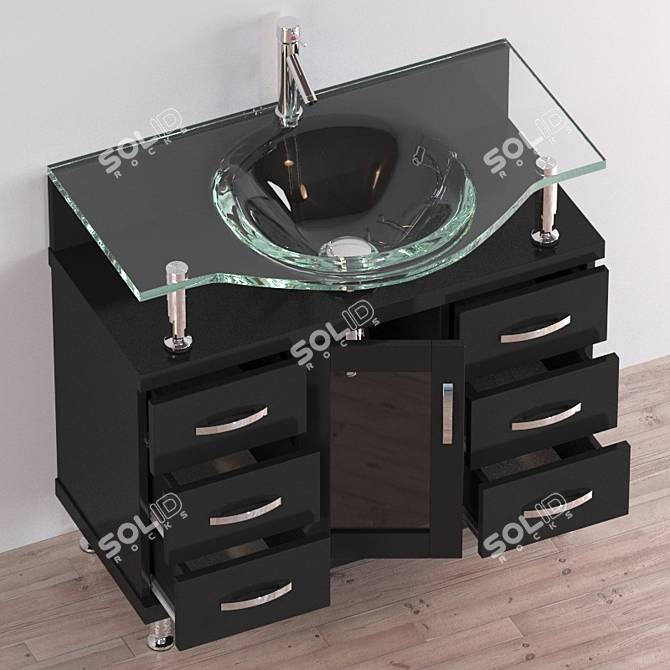 Kokols 36" Single Sink Bathroom Vanity 3D model image 2