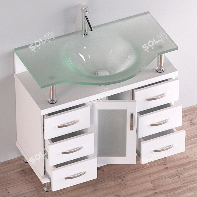 Kokols 36" Single Sink Bathroom Vanity 3D model image 3