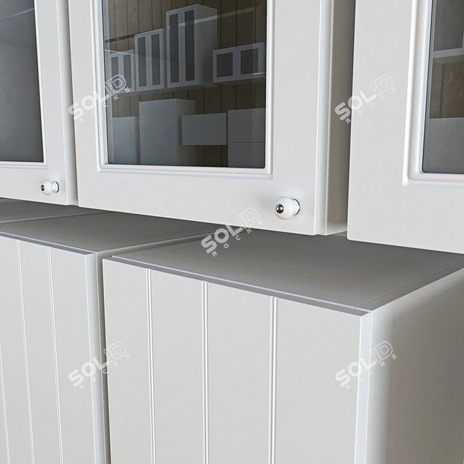 Versatile IKEA HITARP Kitchen Set 3D model image 3