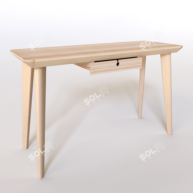 Title: IKEA LISABO | Stylish Wooden Console Table 3D model image 1