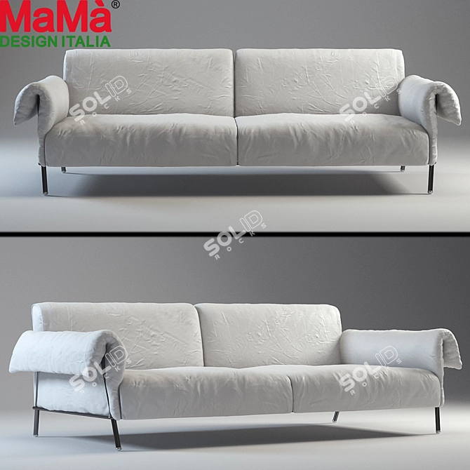 Cozy and Stylish Sofa: 1200x1200 3D model image 1