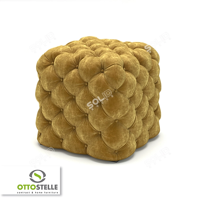 Luxurious Cubo Pouffe: Comfort Meets Style! 3D model image 1