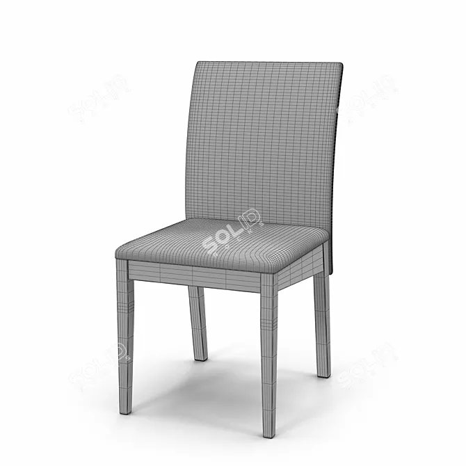 Sleek Arco Chair: L 46 x W 57 x H 94 cm 3D model image 3