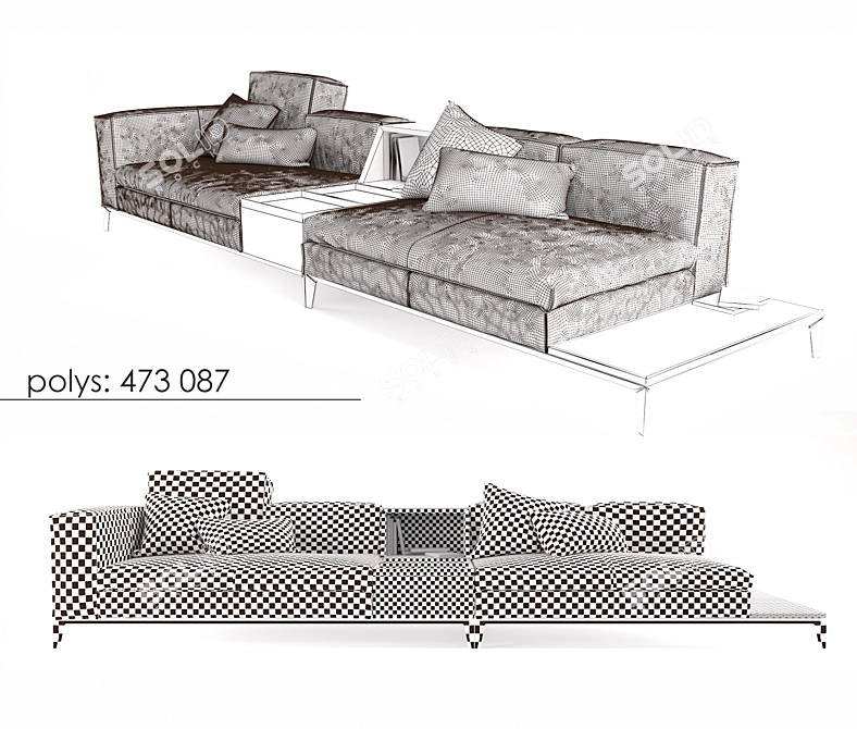 Italian Elegance: Frigerio Taylor 3D model image 3