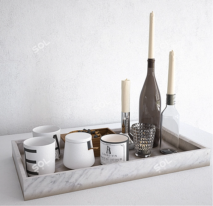 Creative Decor Set 3D model image 1