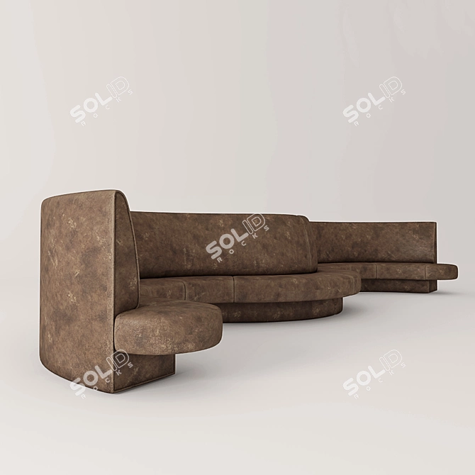 Relaxation Haven: Lounge Sofa 3D model image 2