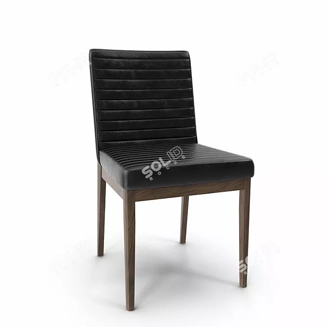 Elegant Tuka Chair 3D model image 1