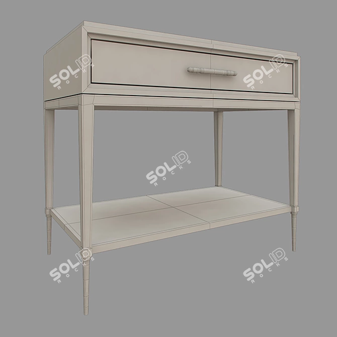 Luxurious Malibu Nightstand by Marge Carson 3D model image 2