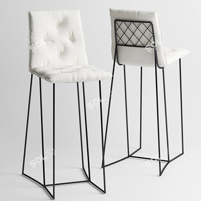 Casadesus Syrma Barstool 3D model image 1