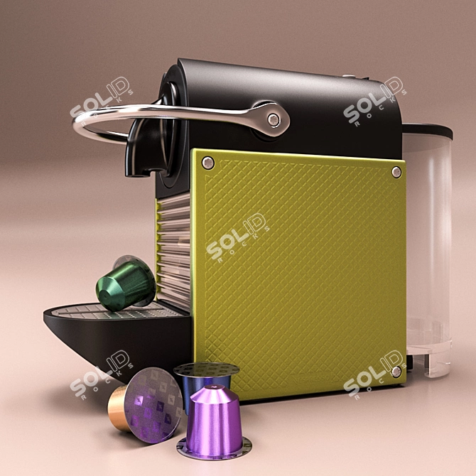 Compact Coffee Nespresso Pixie 3D model image 1