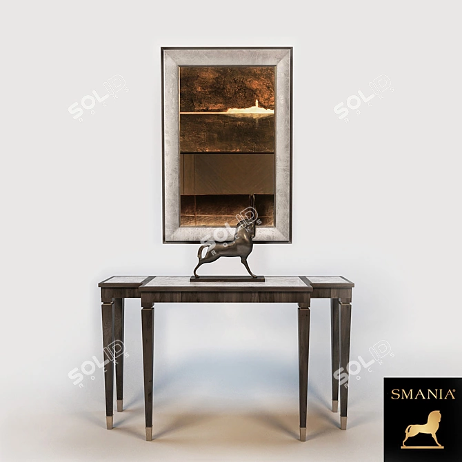 Smania Astercono Console with Mirror 3D model image 1