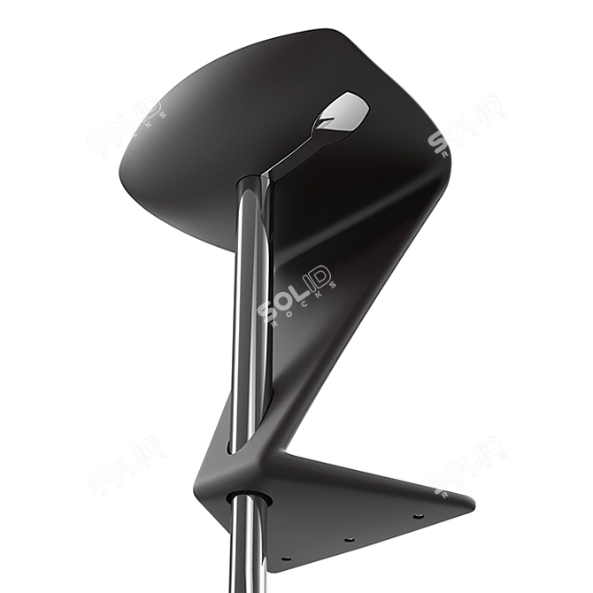 ZED: Stylish and Adjustable PU Chair 3D model image 2