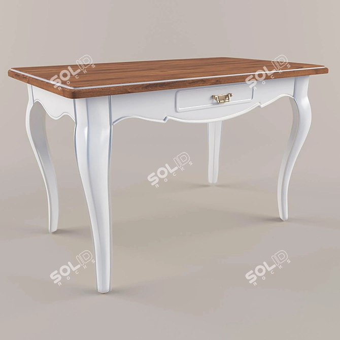 French Provence Style Table 3D model image 1