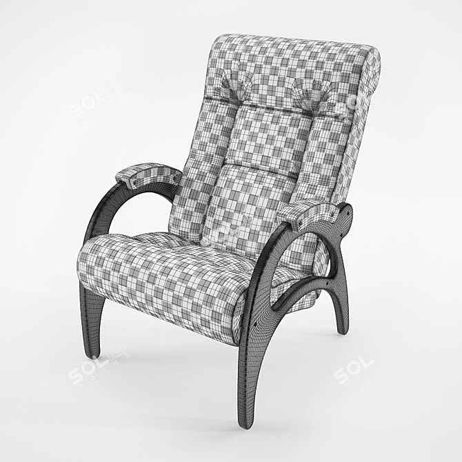 Donodolo 41 Armchair: Sleek Design, Comfortable Seating 3D model image 3