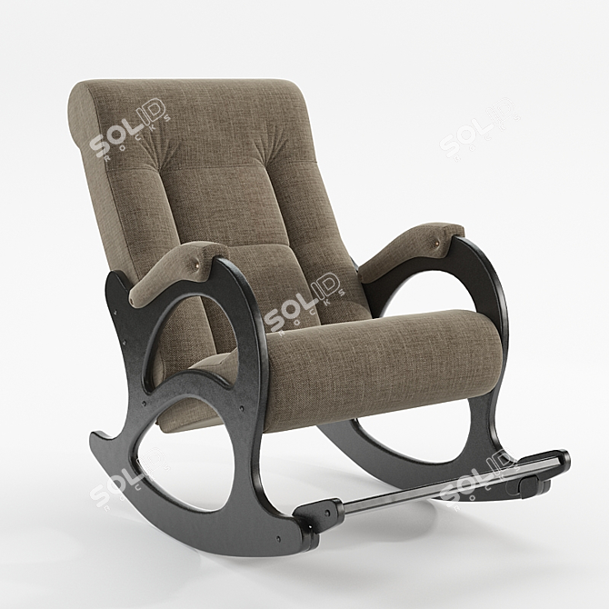 Donodolo 44 Rocking Chair: Stylish, Comfortable, and Lightweight 3D model image 1
