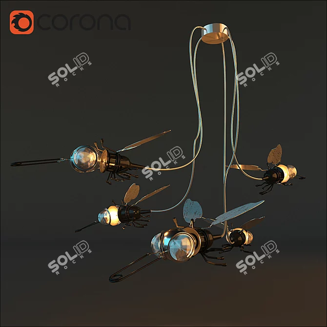 Elegant Light Oligo Filou 3D model image 1