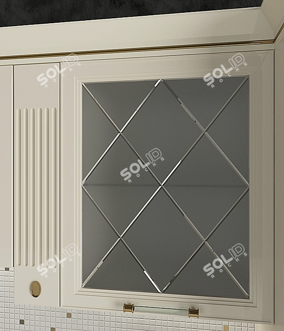 Elegant Skavolini Baccarat Kitchen 3D model image 2