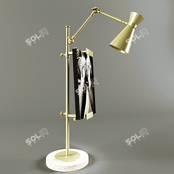 Elegant Bristol Table Lamp 3D model image 1