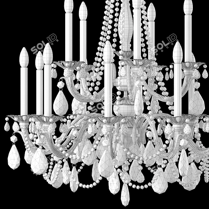 Schonbek Alea AL6535 Crystal Chandelier 3D model image 3